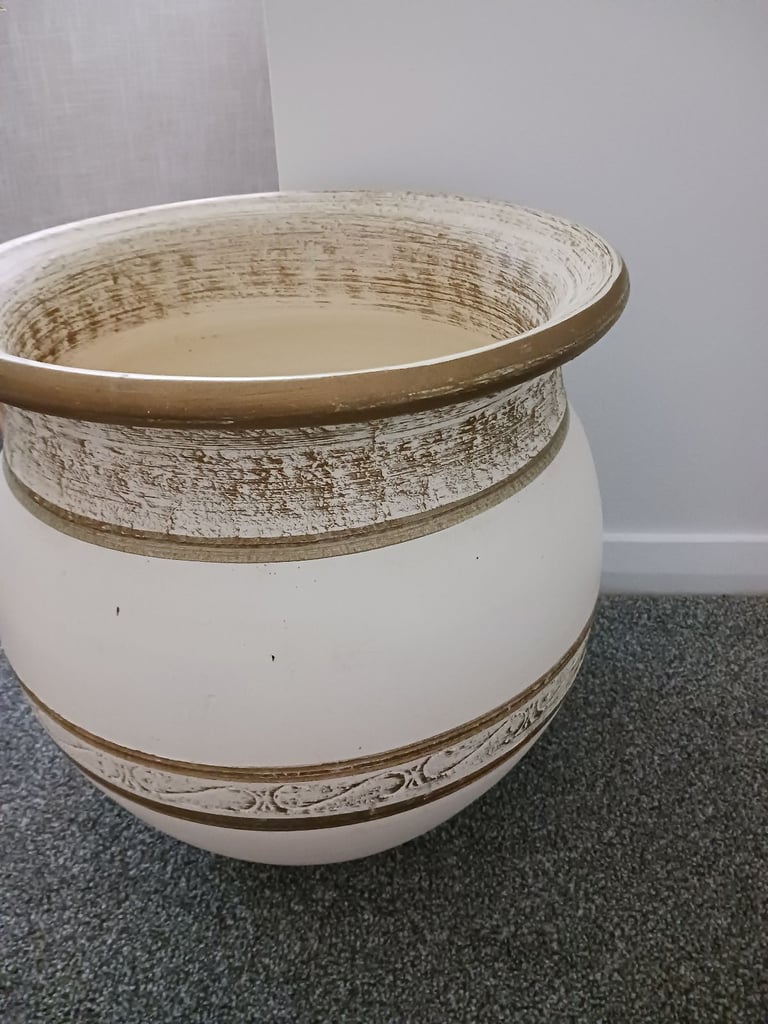 Moroccan planter and artificial plant