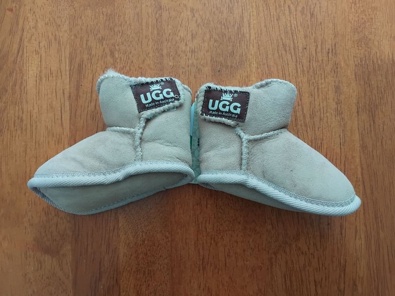 UGG Sheepskin Velcro Baby Booties