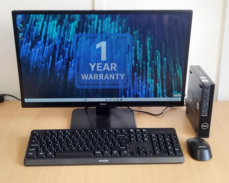Dell Optiplex 3080 Micro PC desktop tower with all accessories + 1 YEAR WARRANTY