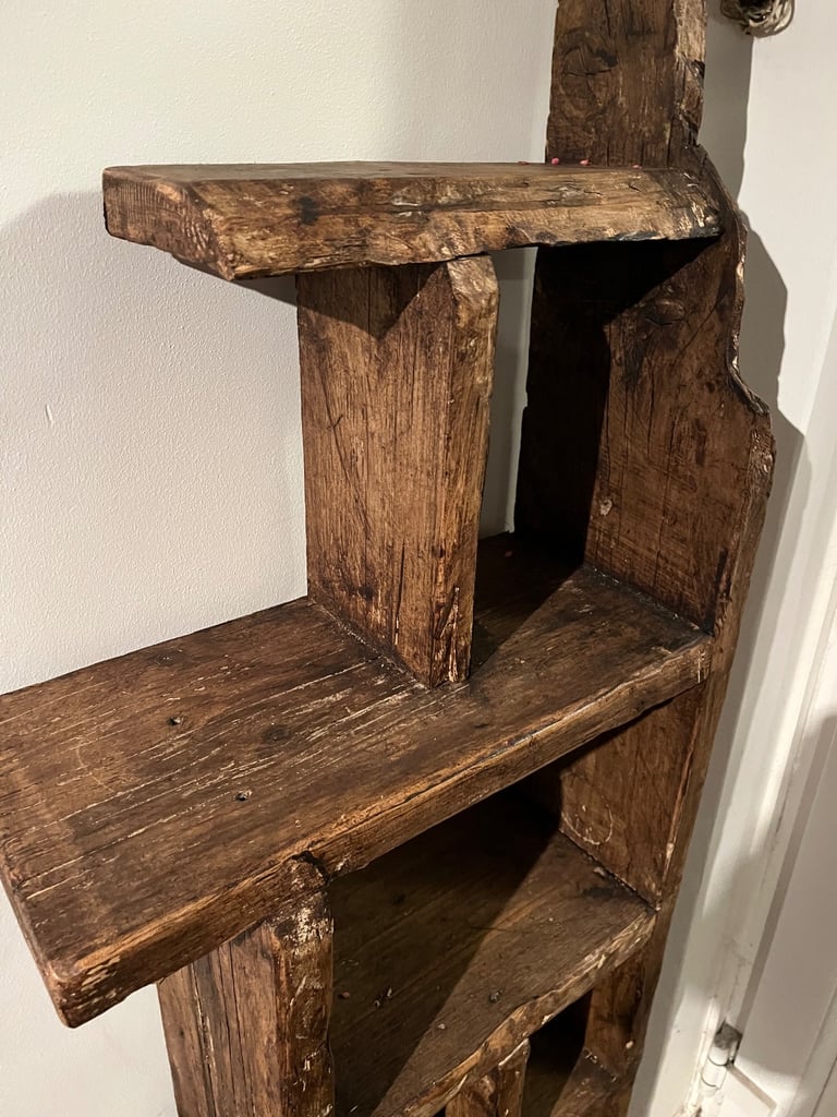 HANDCRAFTED FREESTANDING RUSTIC SHELVING 