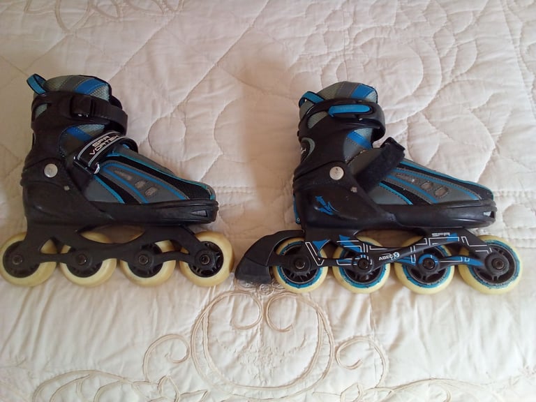 image for SFR Vortex Kids Inline Adjustable Skates Rollerblades Blue Size 12 - 2
