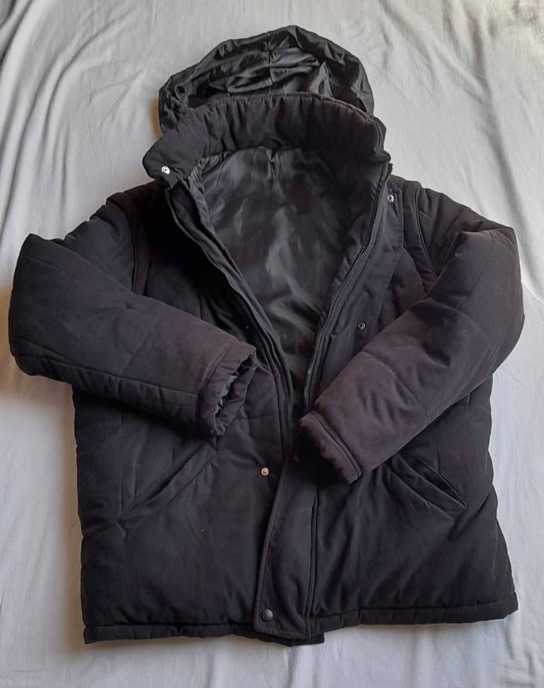 Men's size M thick hooded coats  both together £12