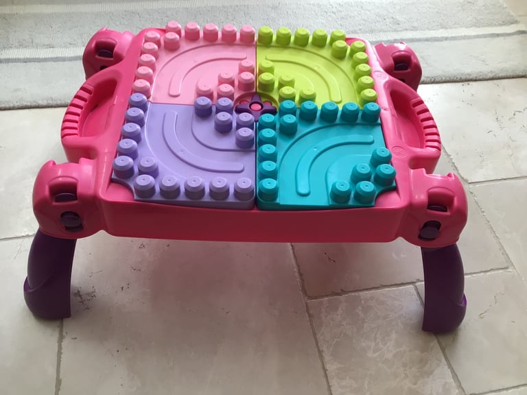 image for Mega blocks Pink Build and Learn table