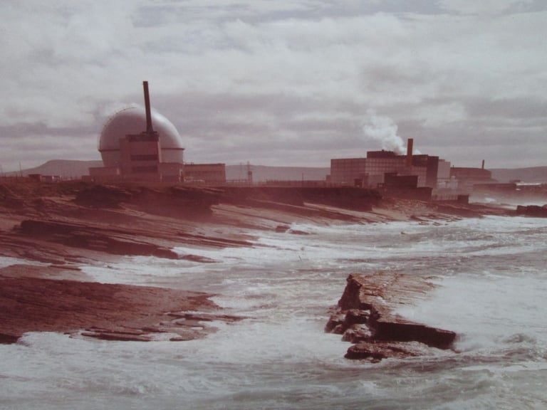 UKAEA Dounreay PFR DFR 2 x framed photo prints nuclear fast reactor Caithness