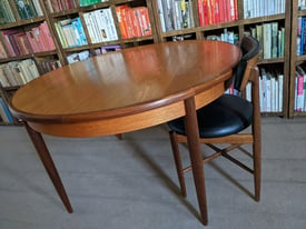 G Plan Fresco round extending dining table [+6 chairs if wanted] delivery Danish gplanera