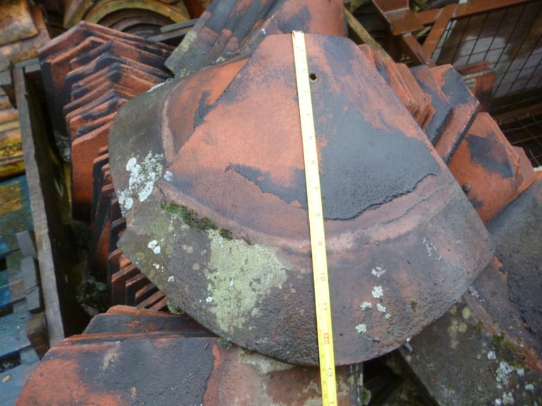 Reclaimed Arris hip tiles Bonnet tiles Rosemary hips Acne hip