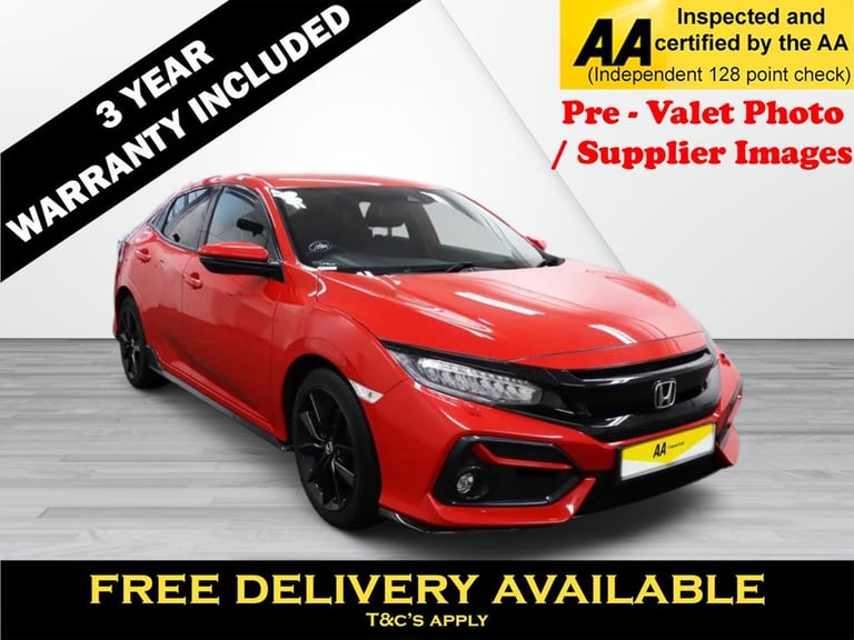 image for 2021 Honda Civic 1.5 VTEC Turbo Sport Hatchback 5dr Petrol Manual Euro 6 (s/s) (182 ps) 1 OW Hatc...
