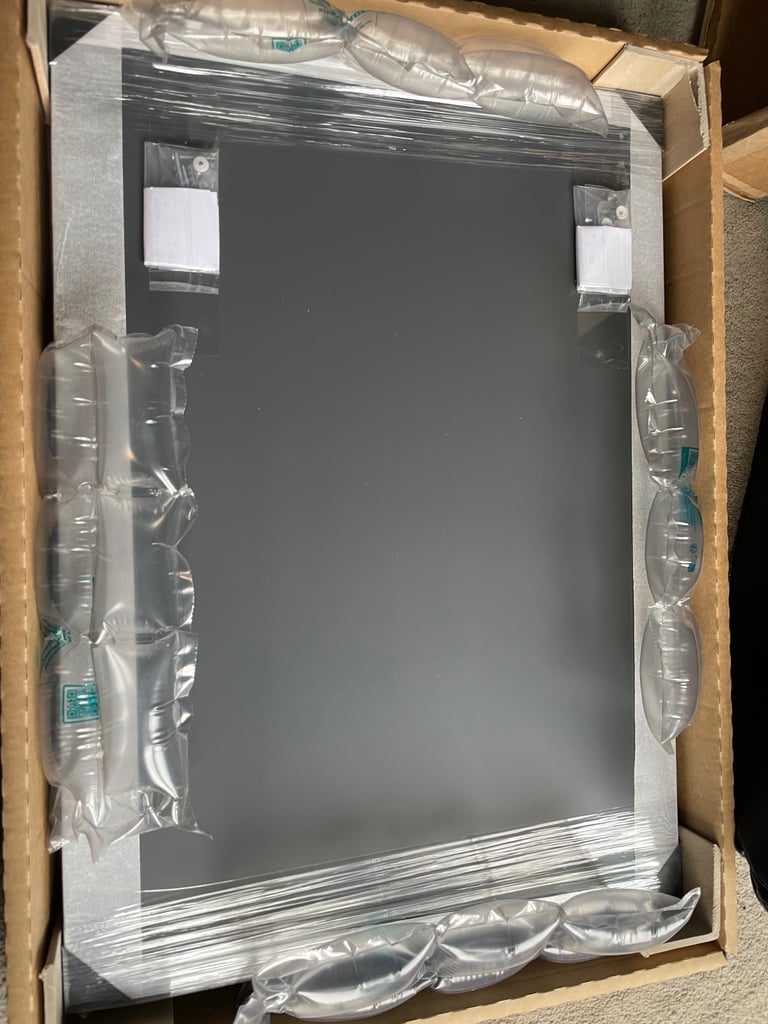 image for Frameless glass mirror x2
