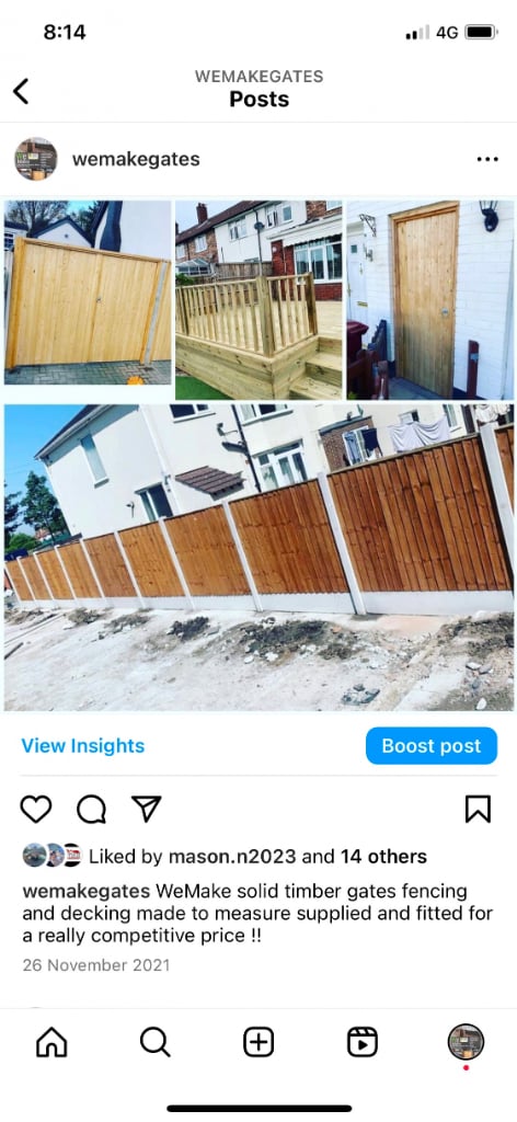 Made to measure timber gates 