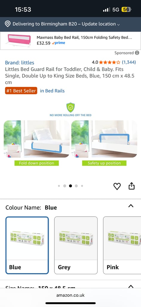 image for Littles toddlers bed guard 