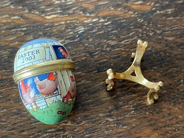 Halcyon Days ‘Easter 2003’ Enamel Egg with Stand