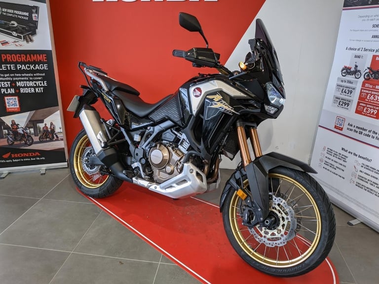 image for 2022 HONDA CRF1100 ADVENTURE SPORTS ELEC SUSPENSION BLACK GOLD C/STAND EXTRAS 