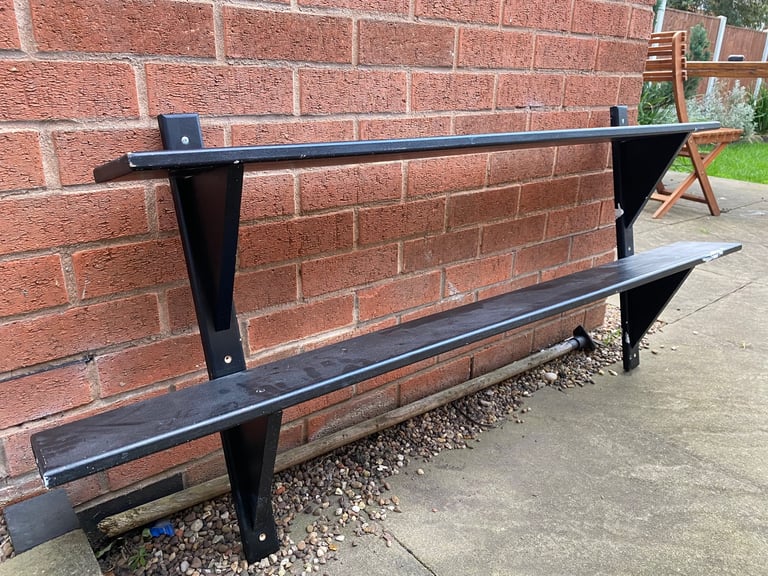 Black Double Shelf – Sturdy & Functional – Bargain Price