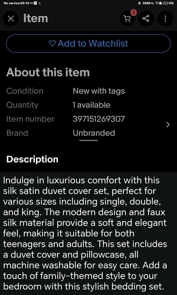 Lux Double satin duvet Cover New 