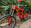 Bright Orange COMMENCAL full Suspension Mountain Bike medium size Downhill ready