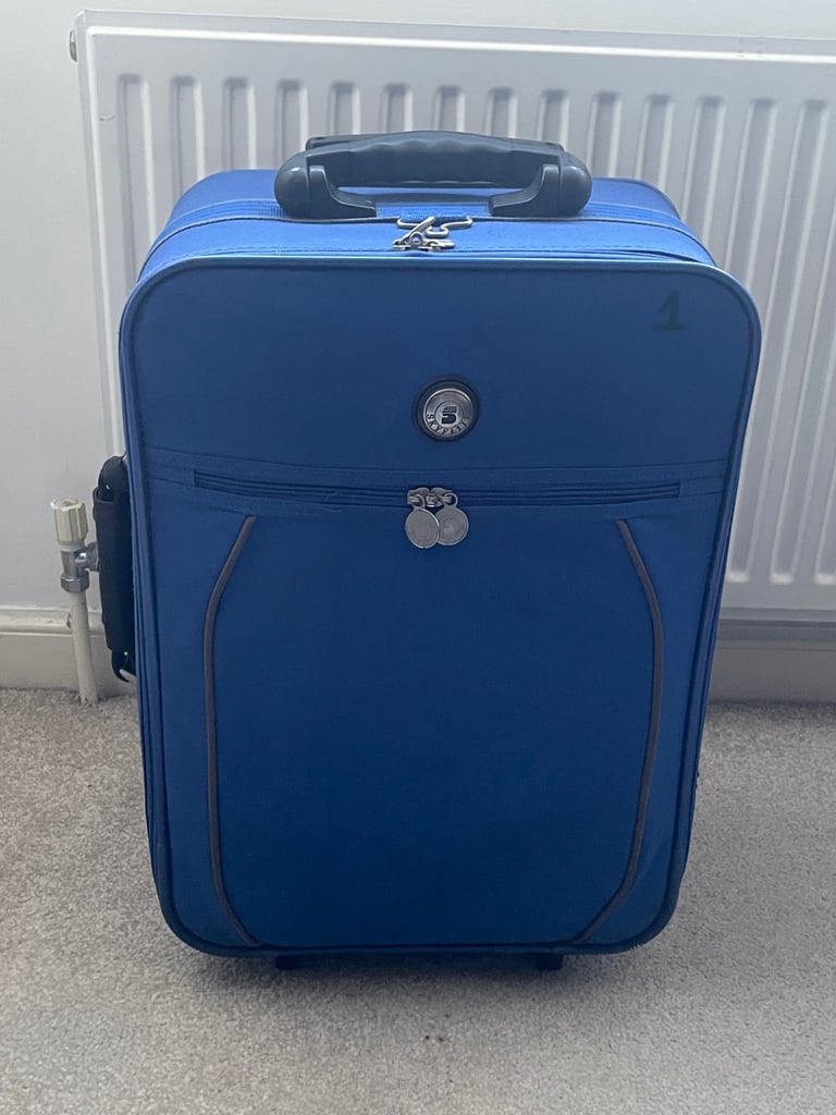 image for Blue Hand Luggage Trolley Bag