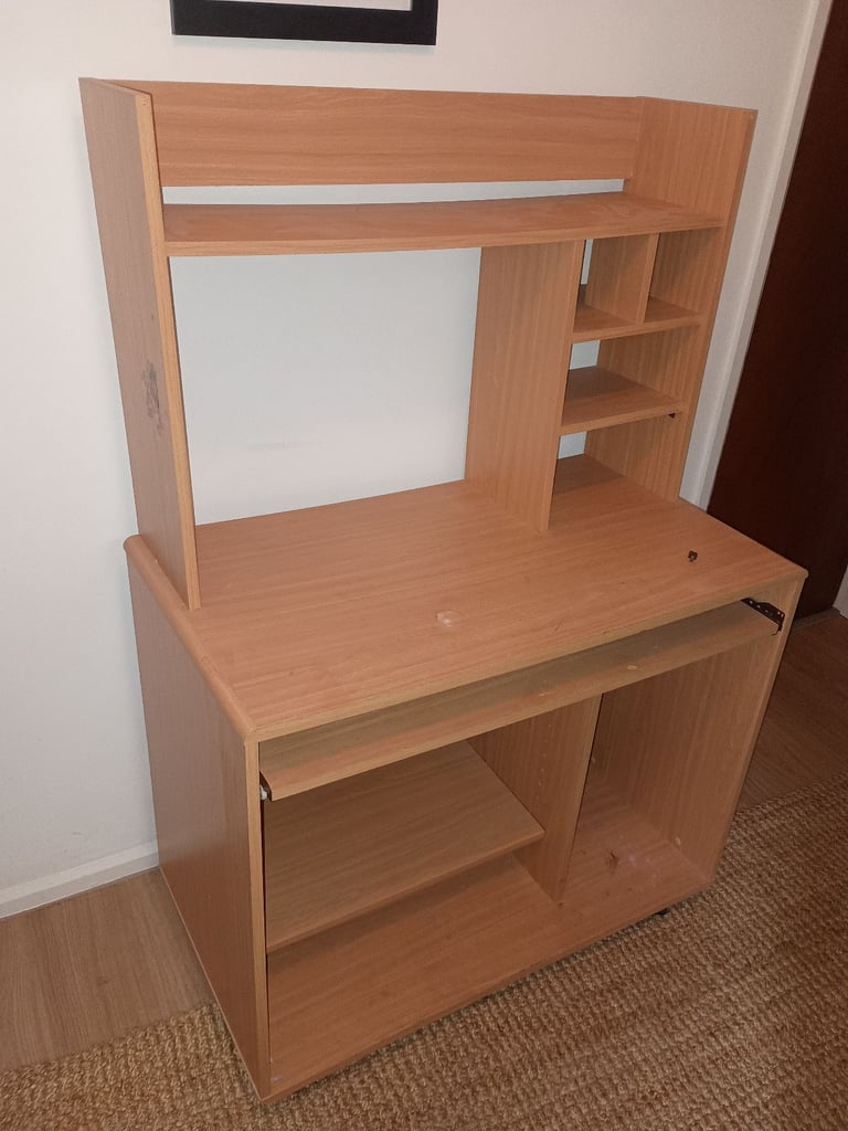 FREE computer desk with shelves