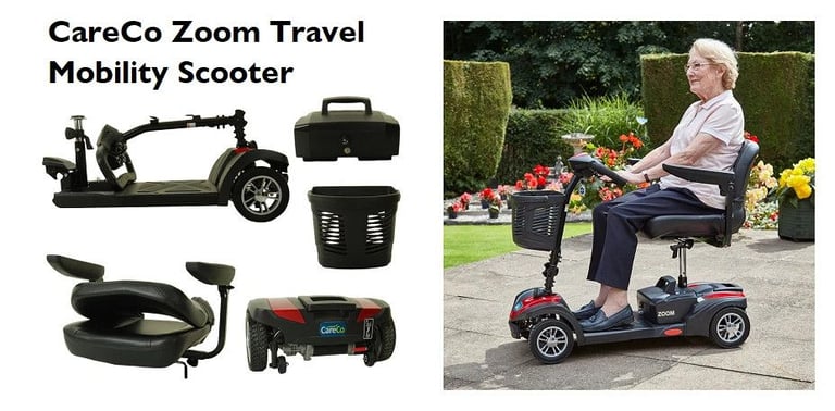 CARECO ZOOM - 4MPH PORTABLE CARBOOT MOBILITY SCOOTER