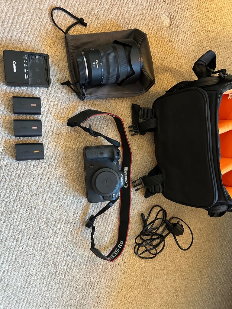 Canon EOS R6 camera body with 24-70 lens