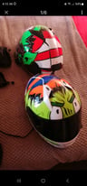 Two motorbike helmets 