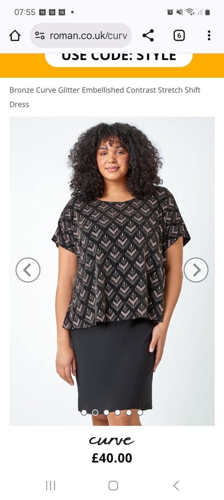 image for Sparkly dress size 20 for occasions or day to day wear