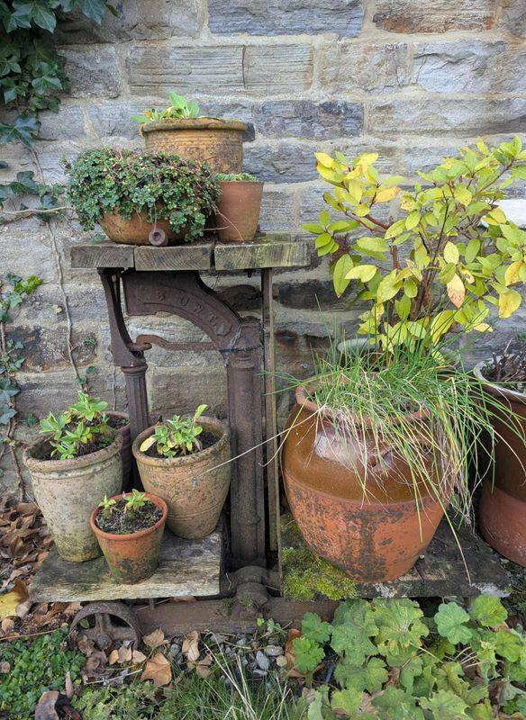 image for Vintage reclaimed potato sack scales