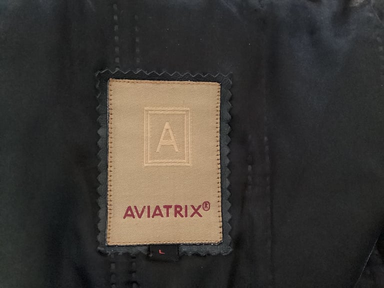 Aviatrix brown leather jacket