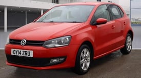 VOLKSWAGEN POLO 1.2 60 Match Edition 5dr Hatch Red Vosa Warranted Miles FSH ECO