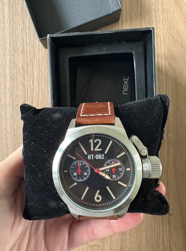 image for Next Men’s Tan Leather Watch 
