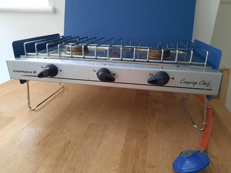 Campingaz 5800W Camping Gas Stove Including Hose And Grill Pan Hardly Used 