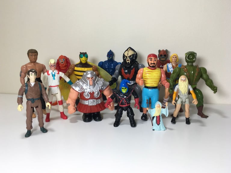 image for 1980s Action Figure Bundle He-Man Ghostbusters Karate Kid AD&D Dungeons Lot 80s
