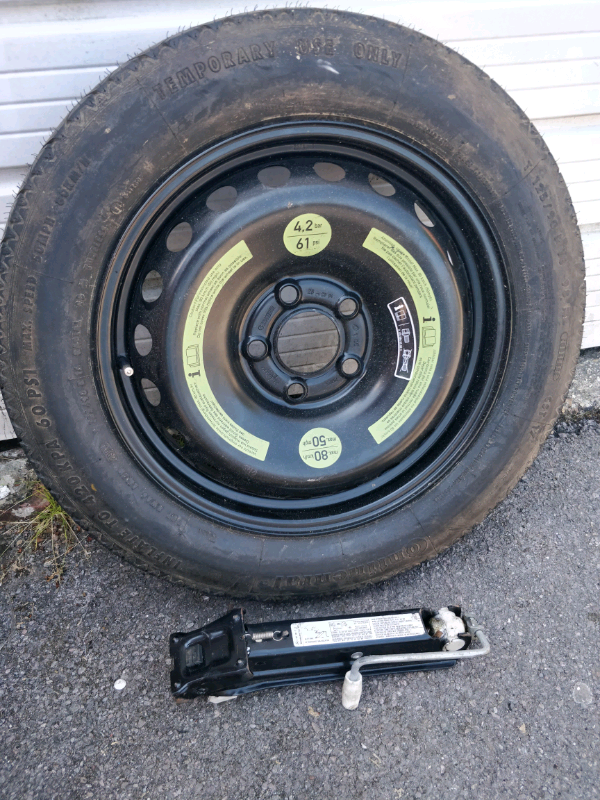 Space saver spare wheel 5x112 plus jack 