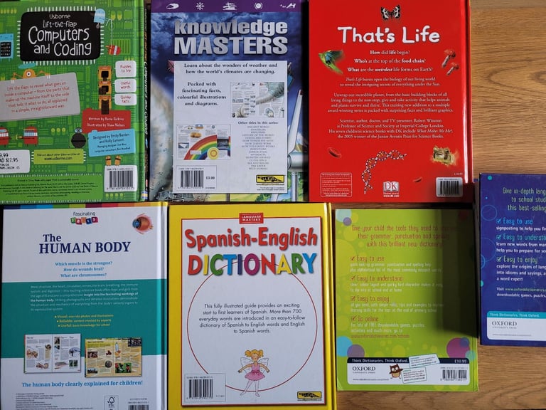 Educational books / Biology / Weather / Body / Spanish