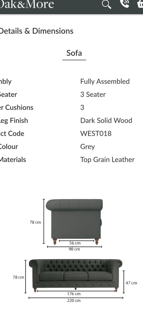 Leather sofa