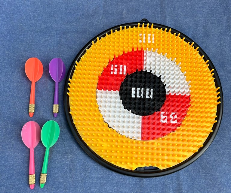 Kids Toy Safety Dartboard with 4 Darts Pre-loved