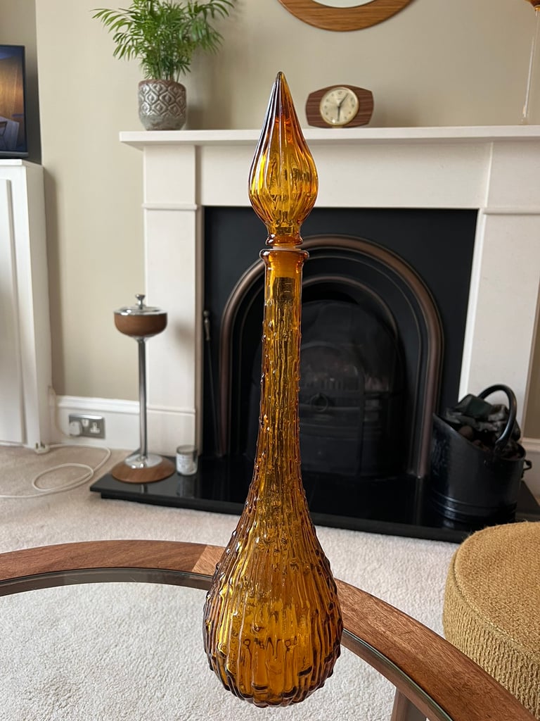 image for Mid century vintage glass decanter 