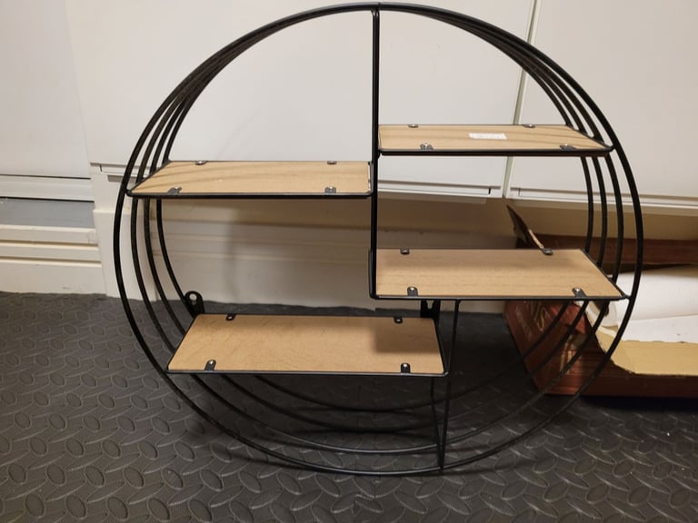 image for Black circular shelf