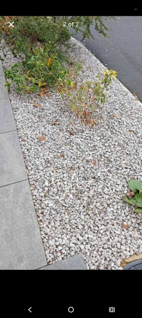 image for 2 X 1/2 tonne bags garden stones VGC 