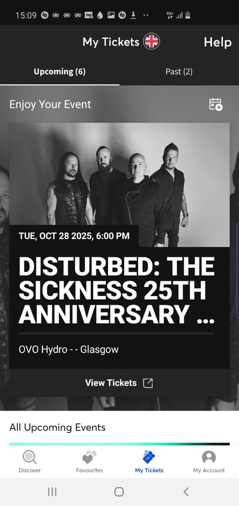 2 tickets standing stalls 