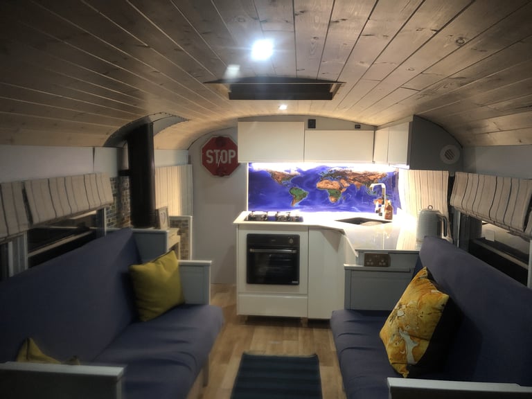 Off Grid Live aboard Skoolie motorhome