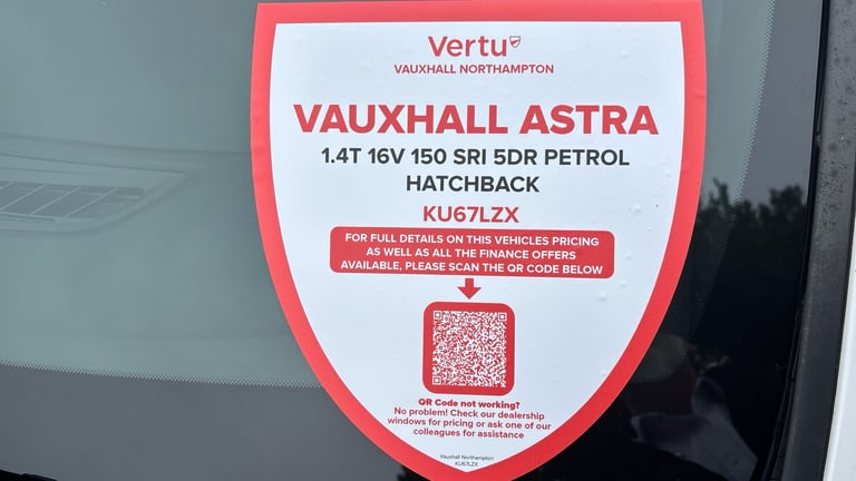 2017 Vauxhall Astra 1.4T 16V 150 SRi 5dr HATCHBACK PETROL Manual