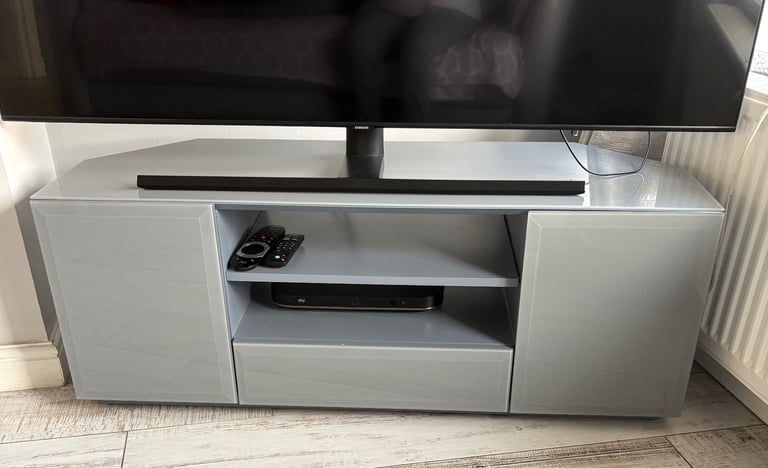 NEXT HIGH GLOSS GLASS TV UNIT 