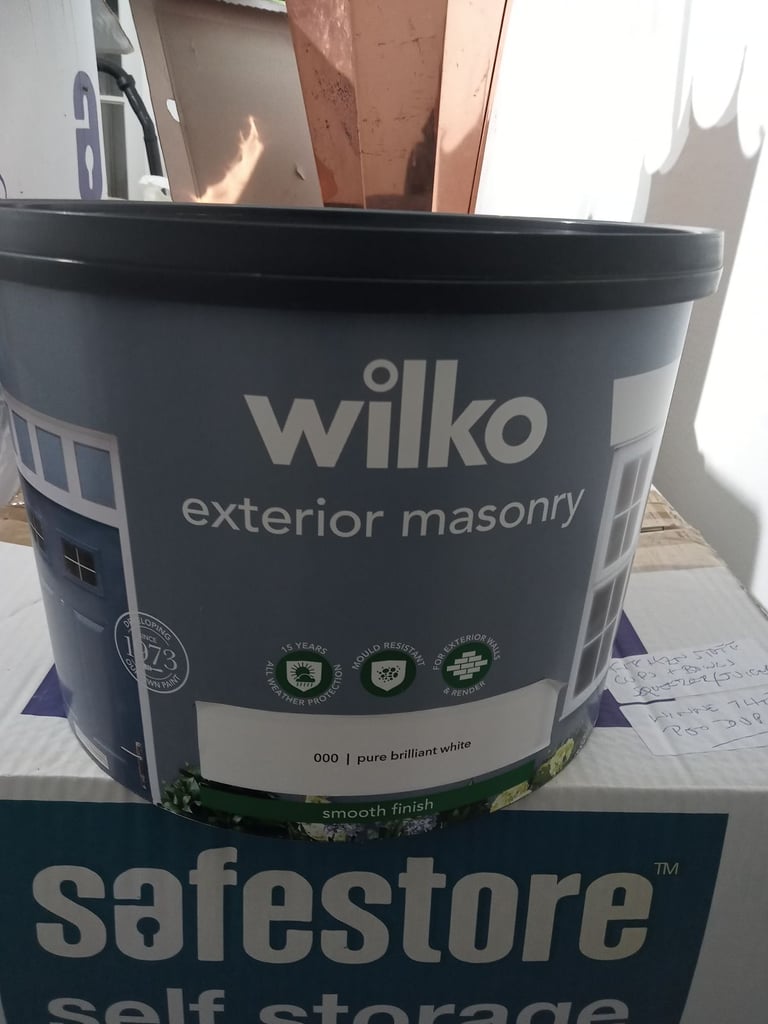 image for Exterior External Masonary Paint ( White Smooth) 10 litres. Unused and Unopened.
