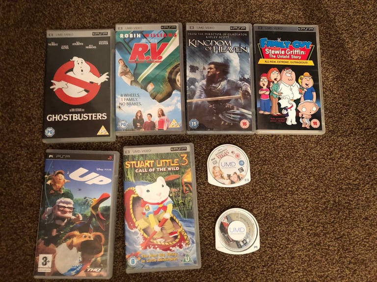 6 PSP Movies and 2 games