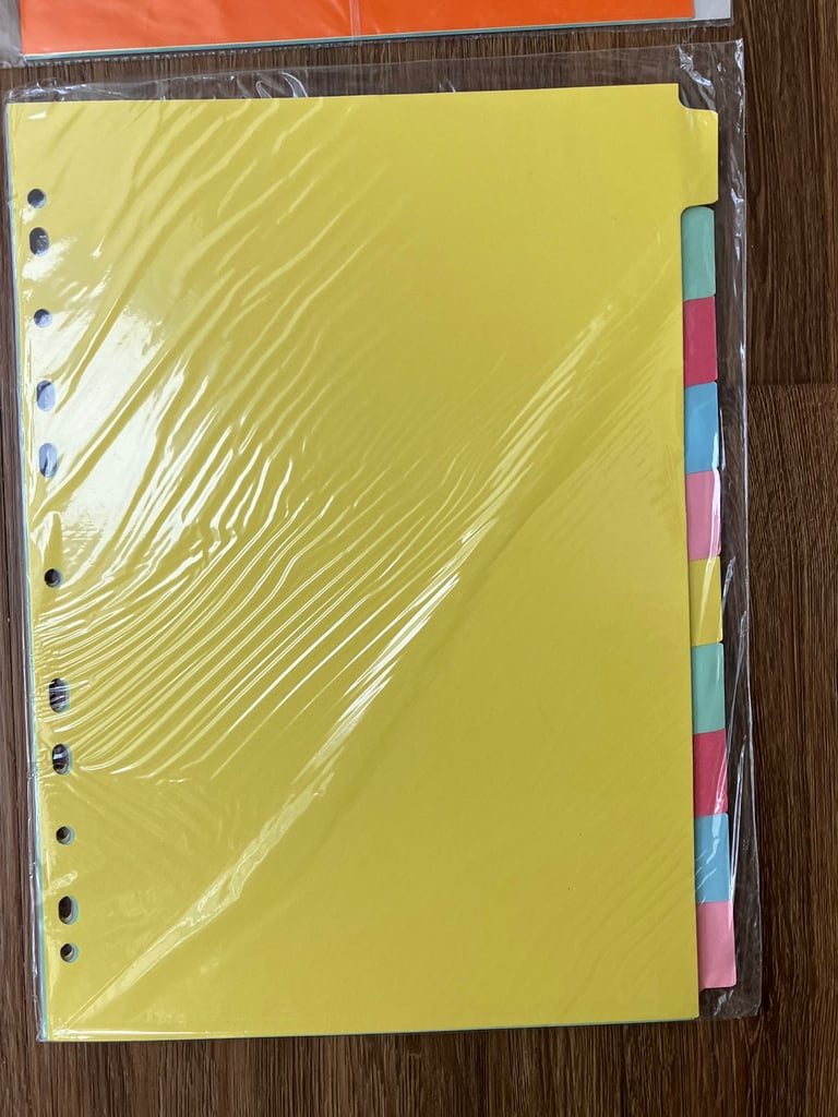 Stationery: Esselte/Office Depo file/plain dividers. £10 the lot