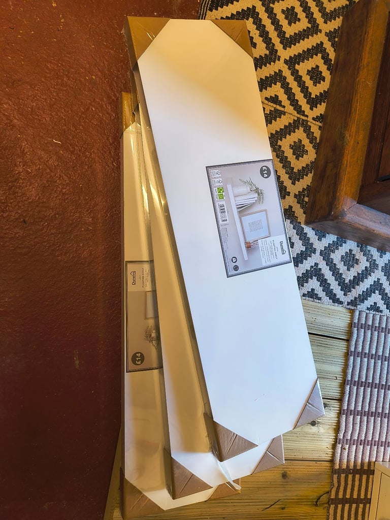 3 Dunelm floating shelves