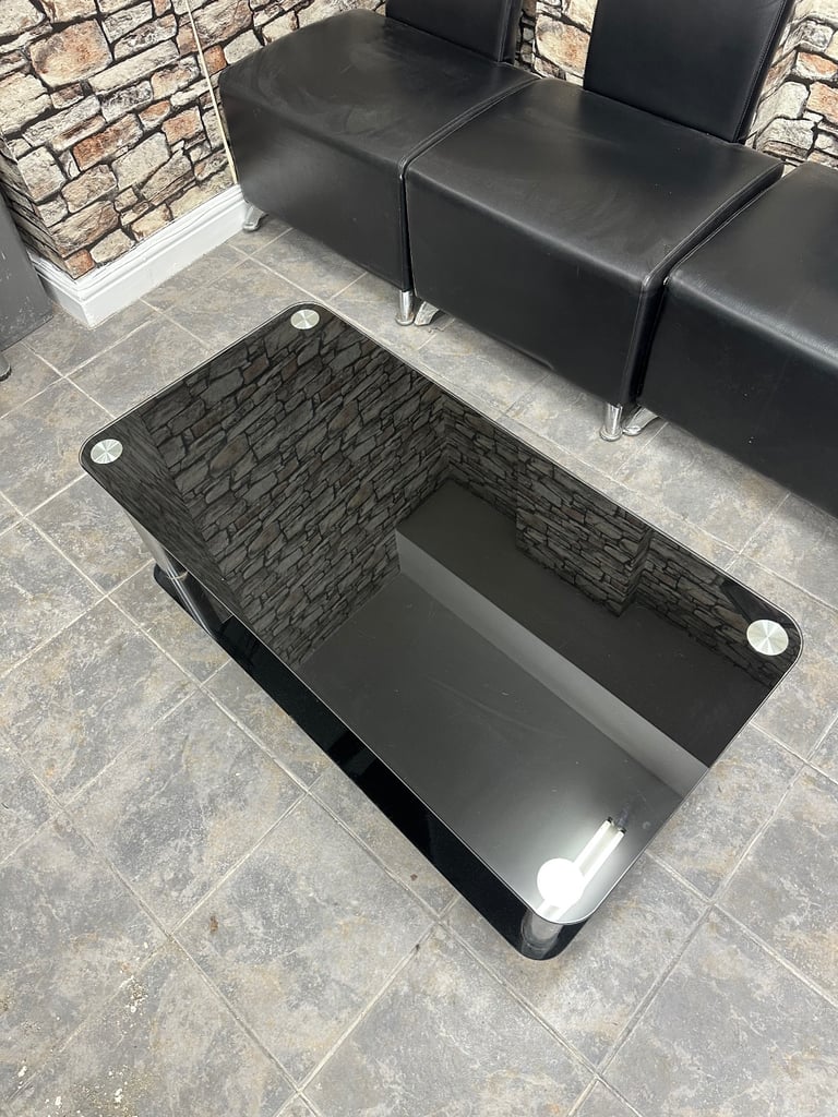 Black Glass Coffee Table