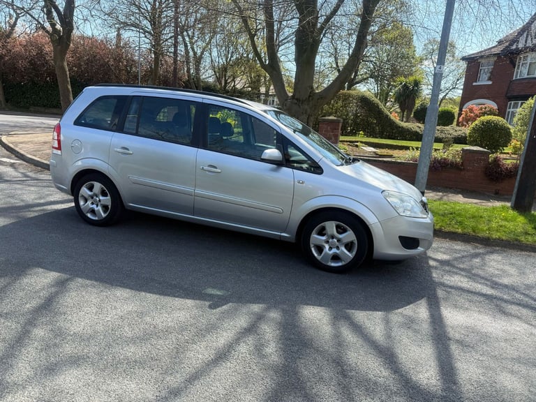 VAUXHALL ZAFIRA 1.6 Exclusive MPV 5 Drs 7-Seater with 11 Months MOT Full-Ser Hist& Low 91K Miles