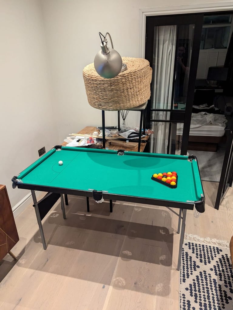 image for Hy-Pro 4ft 6in Folding Snooker and Pool Table