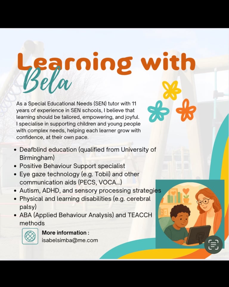 image for Private SEN & Primary Tutor – Streatham Area